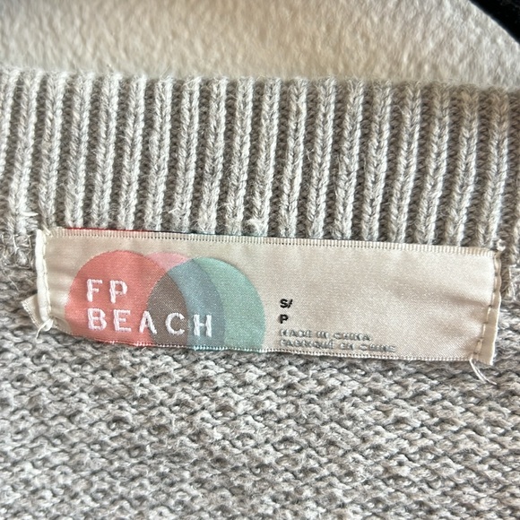 Free People Beach Hailee Sweater in Grey Top Only - Picture 4 of 6